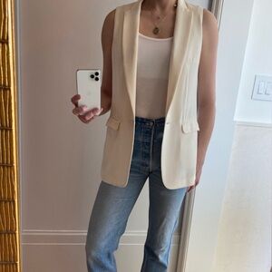 Rag & Bone Mesh Back Blazer Vest